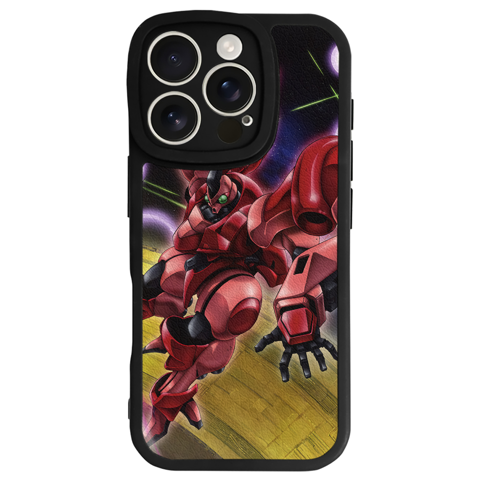 （画像用） 機動戦士ガンダム Mobile Suit Gundam 【iPhone 16シリーズ対応】シリコンスマホケース（レザー調） 材質：シリコン